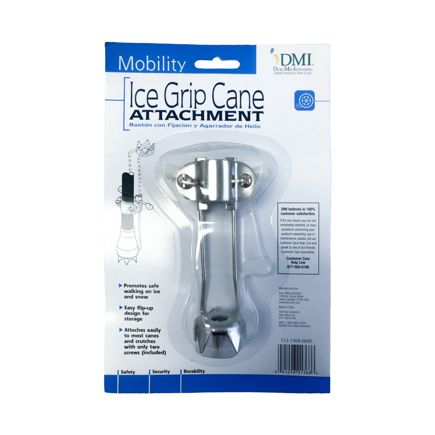 Cane Ice Grip Tip For Cane / Crutch - 512-1368-0600