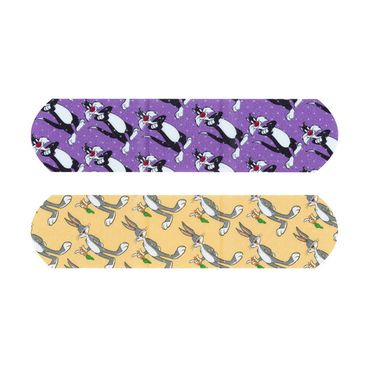 Adhesive Strip Looney Tunes™ Stat Strip® 3/4 X 3 Inch Plastic Rectangle Kid Design (Bugs Bunny /Sylvester) Sterile - 1086737