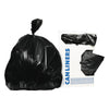 Trash Bag Heritage™ X-Liner™ 60 gal. Black Reprocessed Resin 2 mil 38 X 58 Inch Star Seal Bottom Flat Pack - HERX7658QK