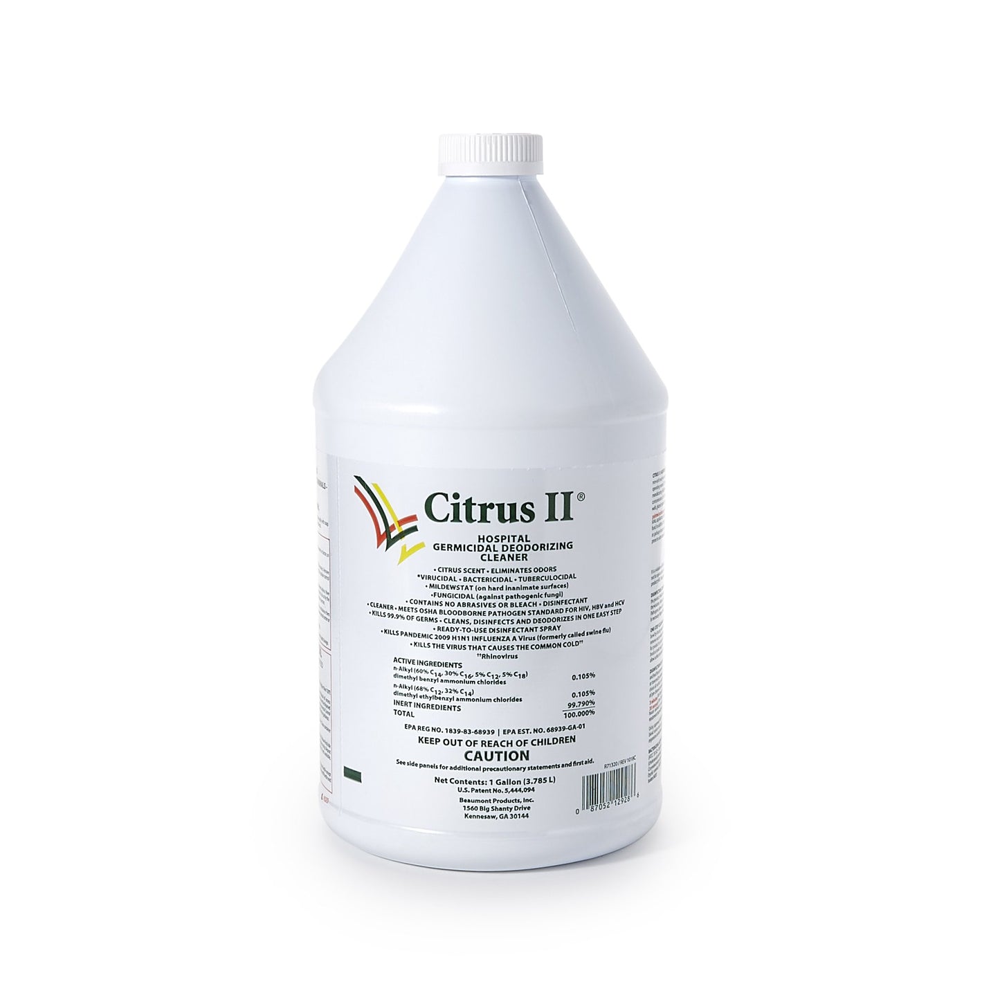 Citrus II® Hospiral Germicidal Deodorizing Cleaner, 1 gal. Jug 633712928