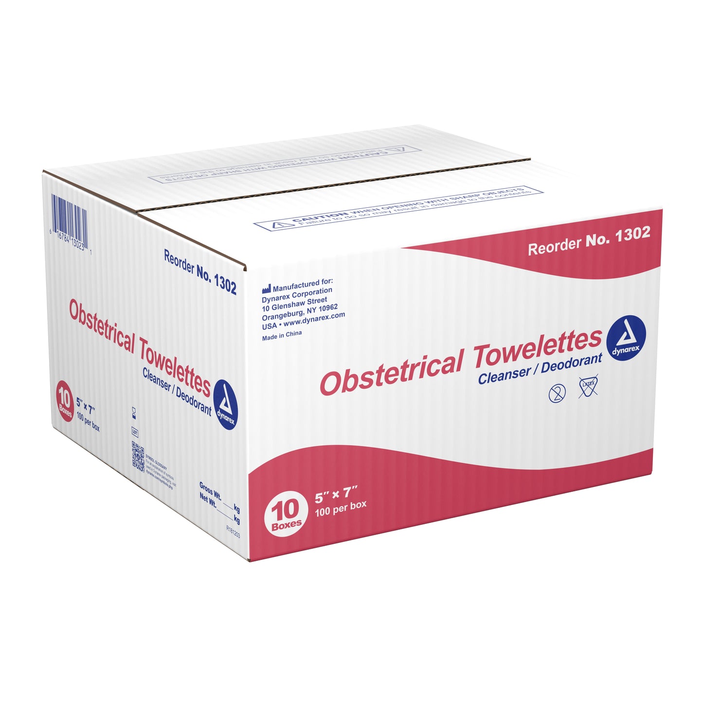 dynarex® Scented Obstetrical Towelettes, Individual Packets 1302