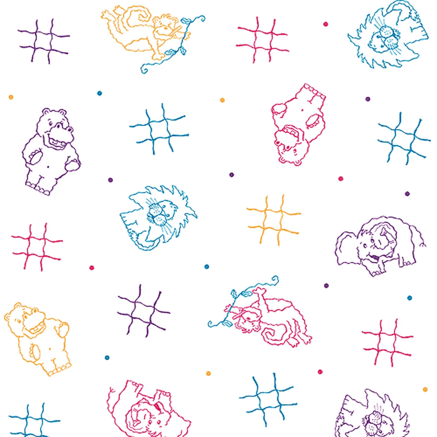 Table Paper Pedia Pals® 18 Inch Width 125 Foot Length Print (Animal) Crepe - 49005