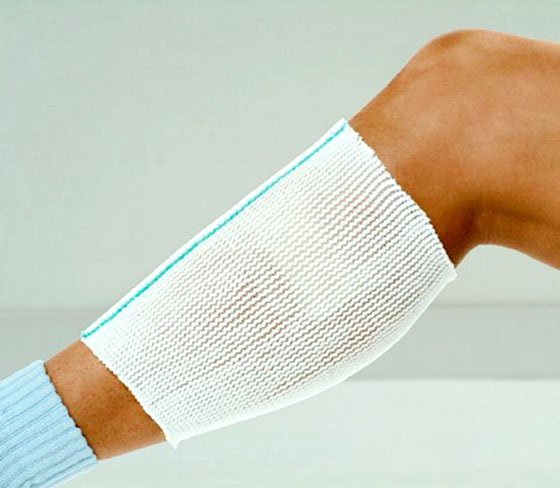 Elastic Net Retainer Dressing X-Span® Tubular Polyester / Spandex 8 Yard Size 3 White / Mint Hand / Ankle / Wrist NonSterile - 823