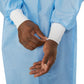 McKesson Nonrated Isolation Gowns, Blue, Extra Large 16-NFKHLTSB6-XL