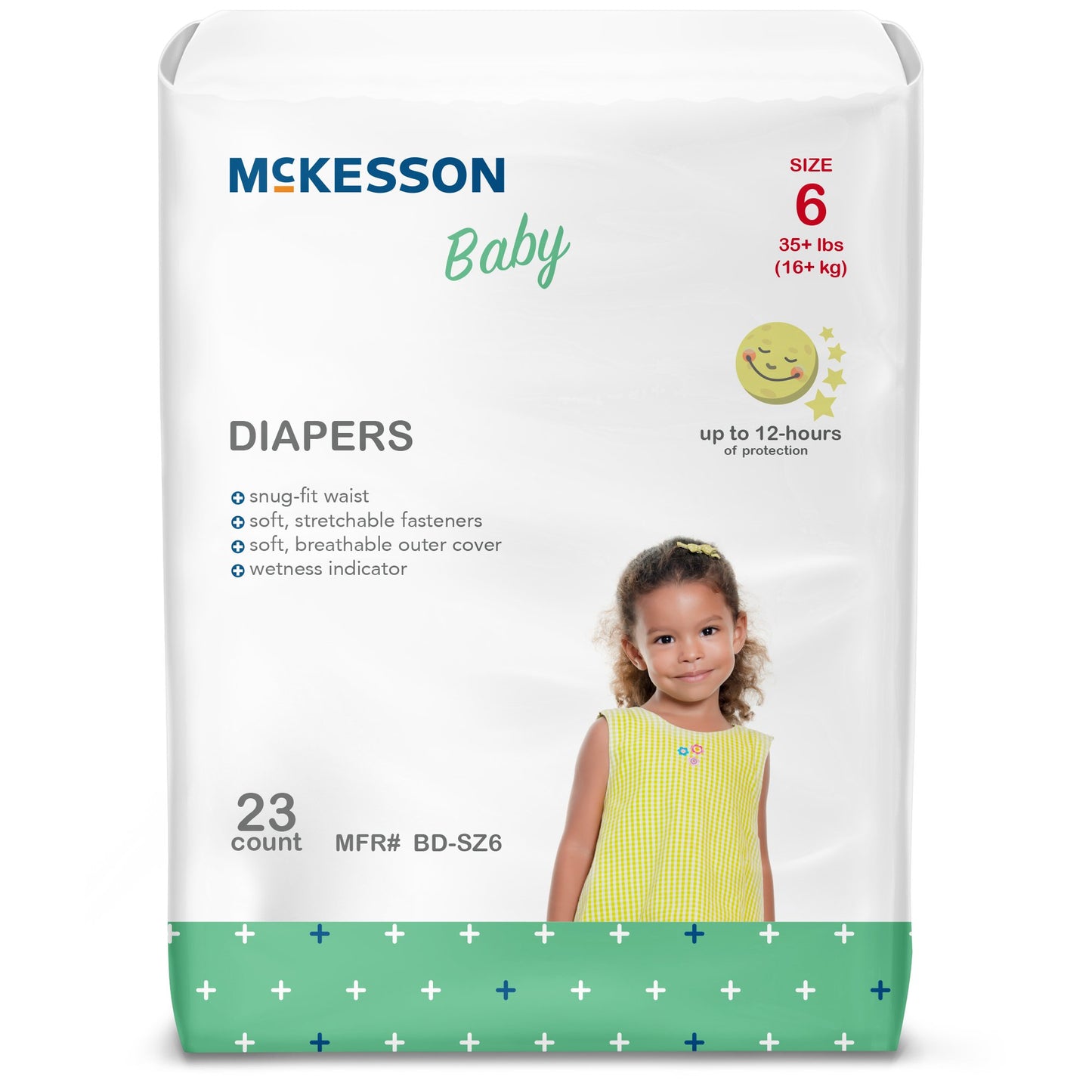 McKesson Baby Diaper, Size 6 BD-SZ6
