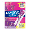 Tampax® Radiant Tampons, Regular, 14 ct. 07301071306