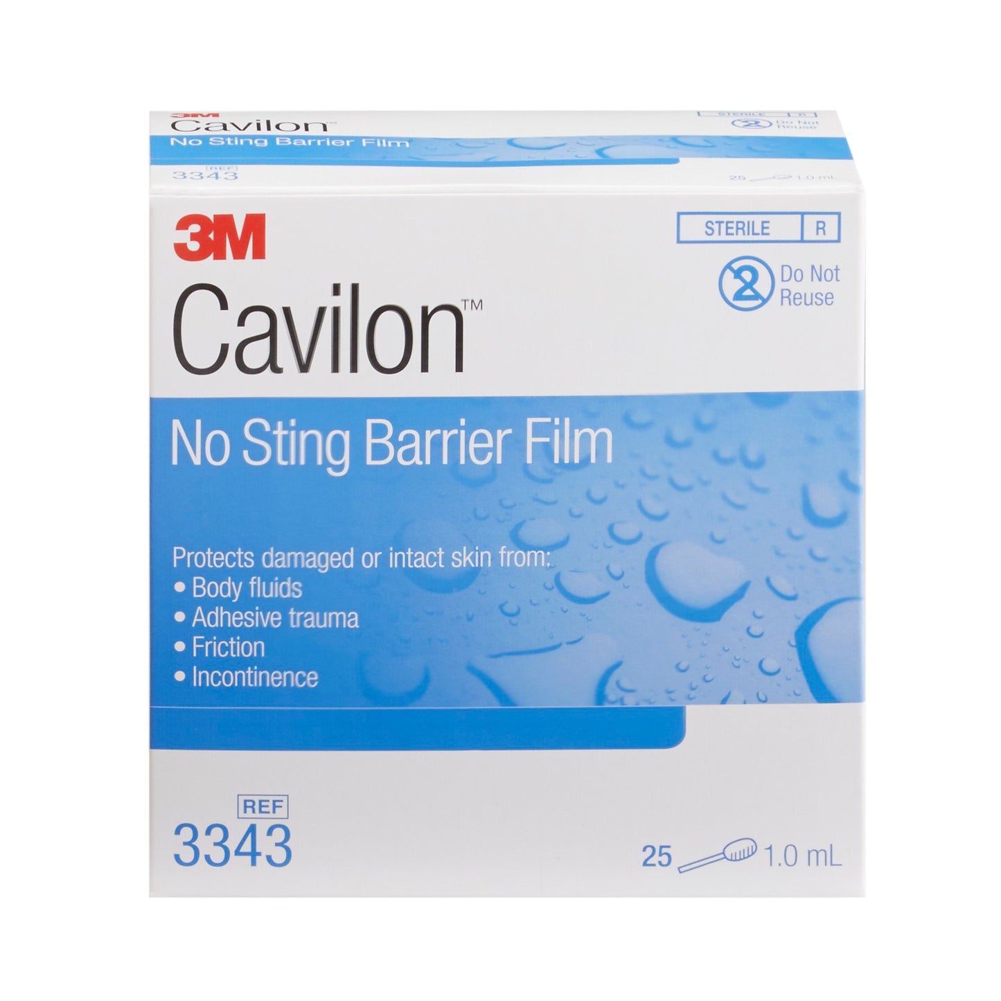 3M Cavilon Barrier Film, No Sting, Alcohol-Free, Conforming, 1.0 mL 3343