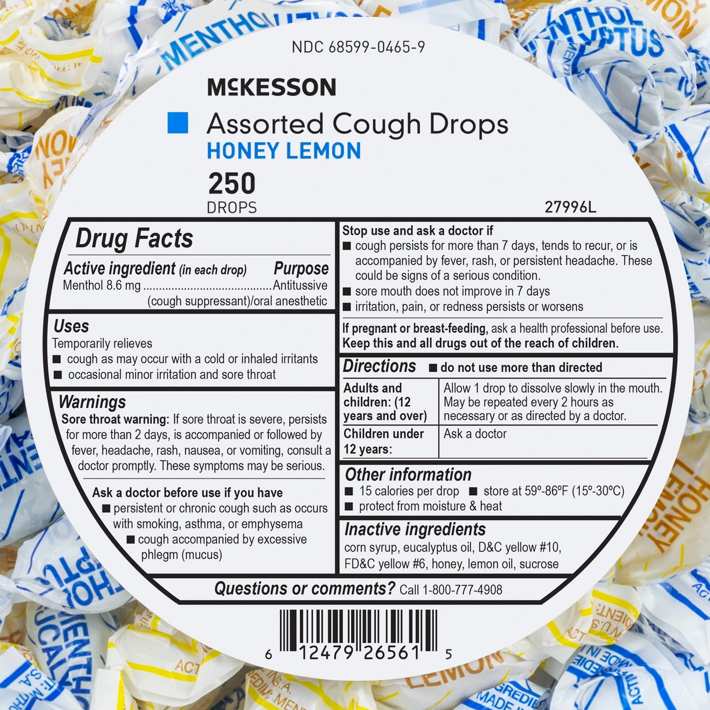 MooreBrand® Assorted Flavors Cold and Cough Drops 27996