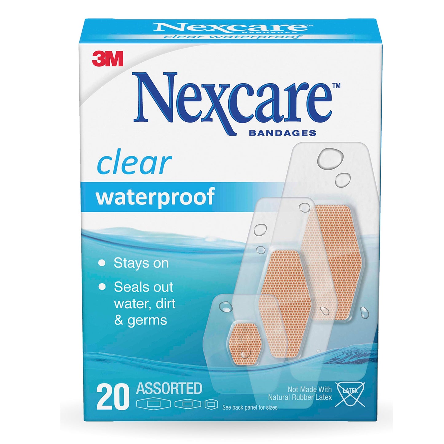 3M™ Nexcare™ Waterproof Adhesive Strip, Assorted Sizes 05113199524