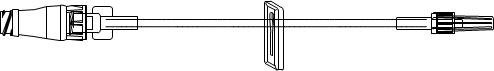 IV Extension Set ICU Needle-Free Port Small Bore 7 Inch Tubing - B33125