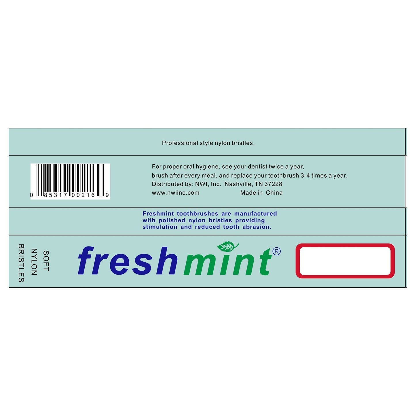 fresh mint® Toothbrush TBBX