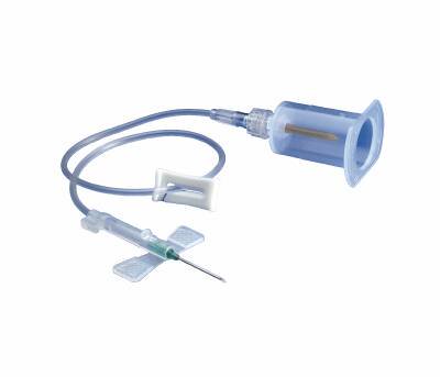 Saf-T Wing® Blood Collection Set with Holder 25 Gauge 3/4 Inch Needle Length Safety Needle 12 Inch Tubing Sterile - 982512