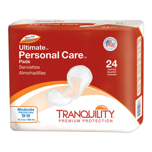 Bladder Control Pad Tranquility® Personal Care 6-1/2 X 13-1/2 Inch Heavy Absorbency Super Absorbent Core One Size Fits Most - 2381
