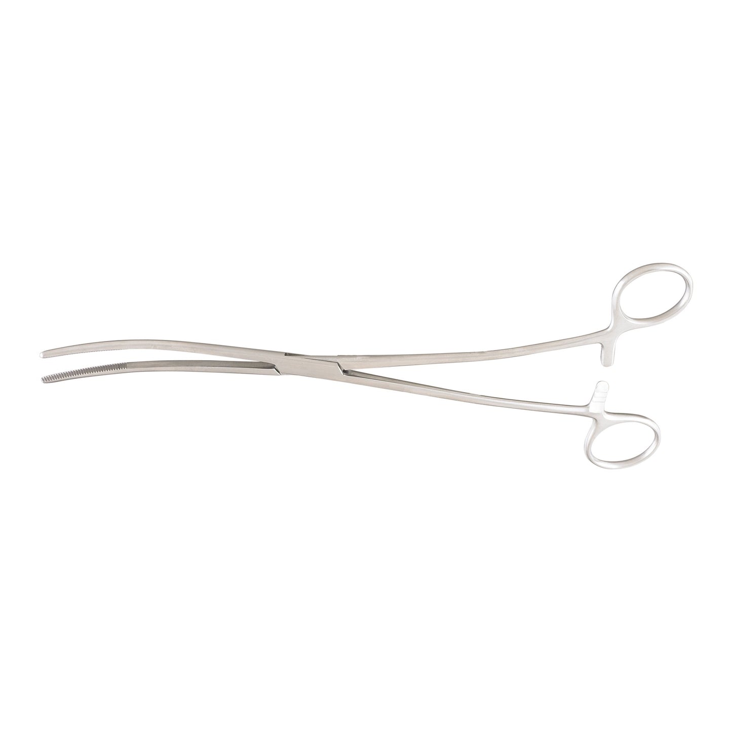 Uterine Dressing Forceps McKesson Bozeman 10-1/2 Inch Length Floor / Office Grade Pakistani Stainless Steel NonSterile Locking Finger Ring Handle Doub