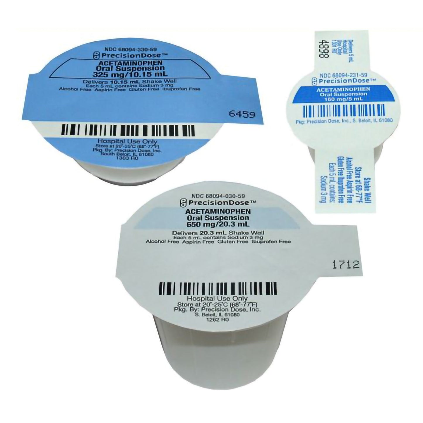 Precision Dose Inc PrecisionDose Acetaminophen Children's Pain Relief 68094023162, Case of 30
