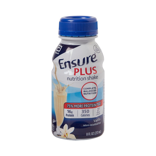Oral Supplement Ensure® Plus Nutrition Shake Vanilla Flavor Liquid 8 oz. Bottle - 57263