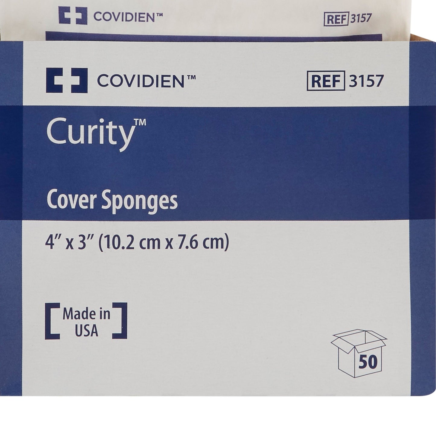 Curity™ Sterile Nonwoven Sponge, 3 x 4 Inch, 4-Ply 3157