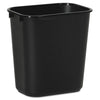 Trash Can Boardwalk® 14 Quart / 3.5 gal. Black Plastic Rectangular - BWK14QTWBBLA