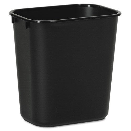 Trash Can Boardwalk® 14 Quart / 3.5 gal. Black Plastic Rectangular - BWK14QTWBBLA