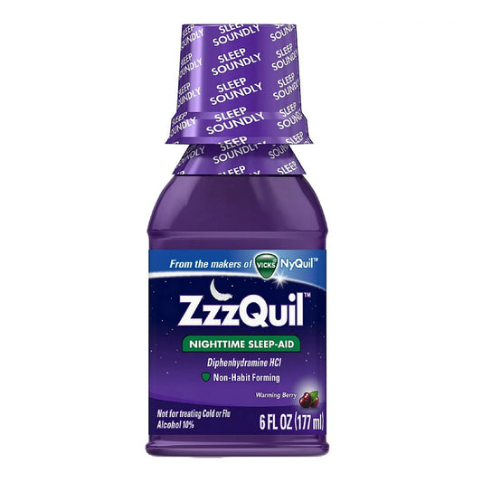 Sleep Aid ZzzQuil™ 6 oz. Liquid 50 mg / 30 mL Strength - 32390001396