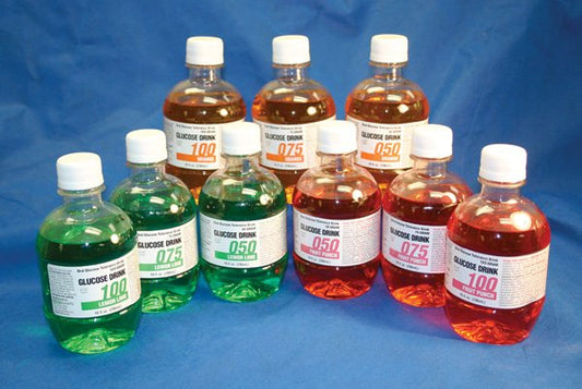 Glucose Tolerance Beverage Glucose Drink Fruit Punch 50 Gram 10 oz. per Bottle - 10-FP-050