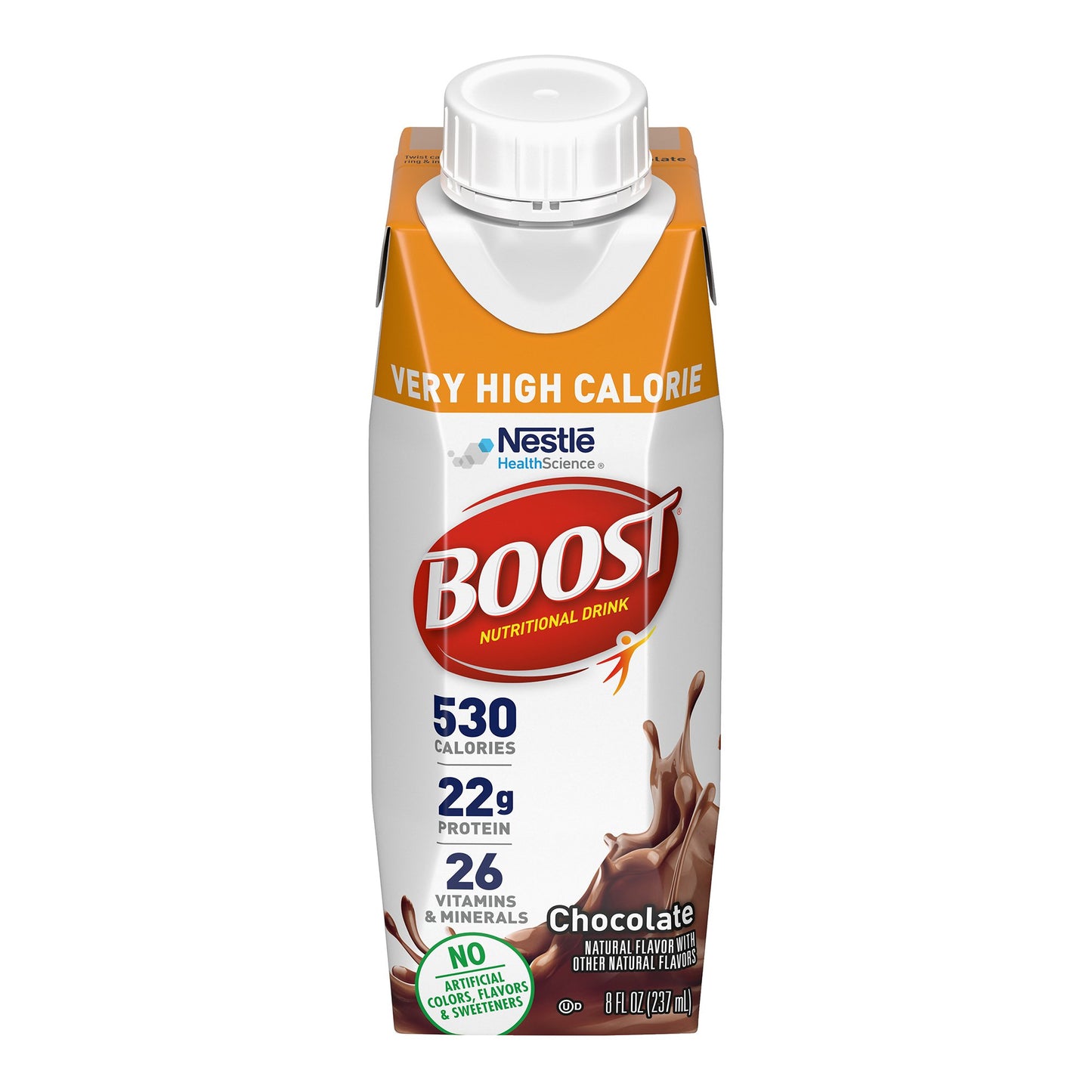 Boost® Very High Calorie Chocolate Nutritional Drink, 8-ounce carton 00043900906584