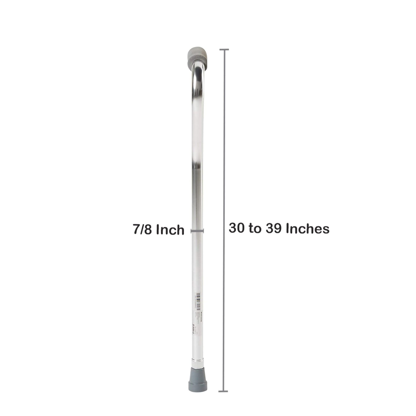 McKesson Aluminum Offset Cane, 30 – 39 Inch Height 146-10303-6
