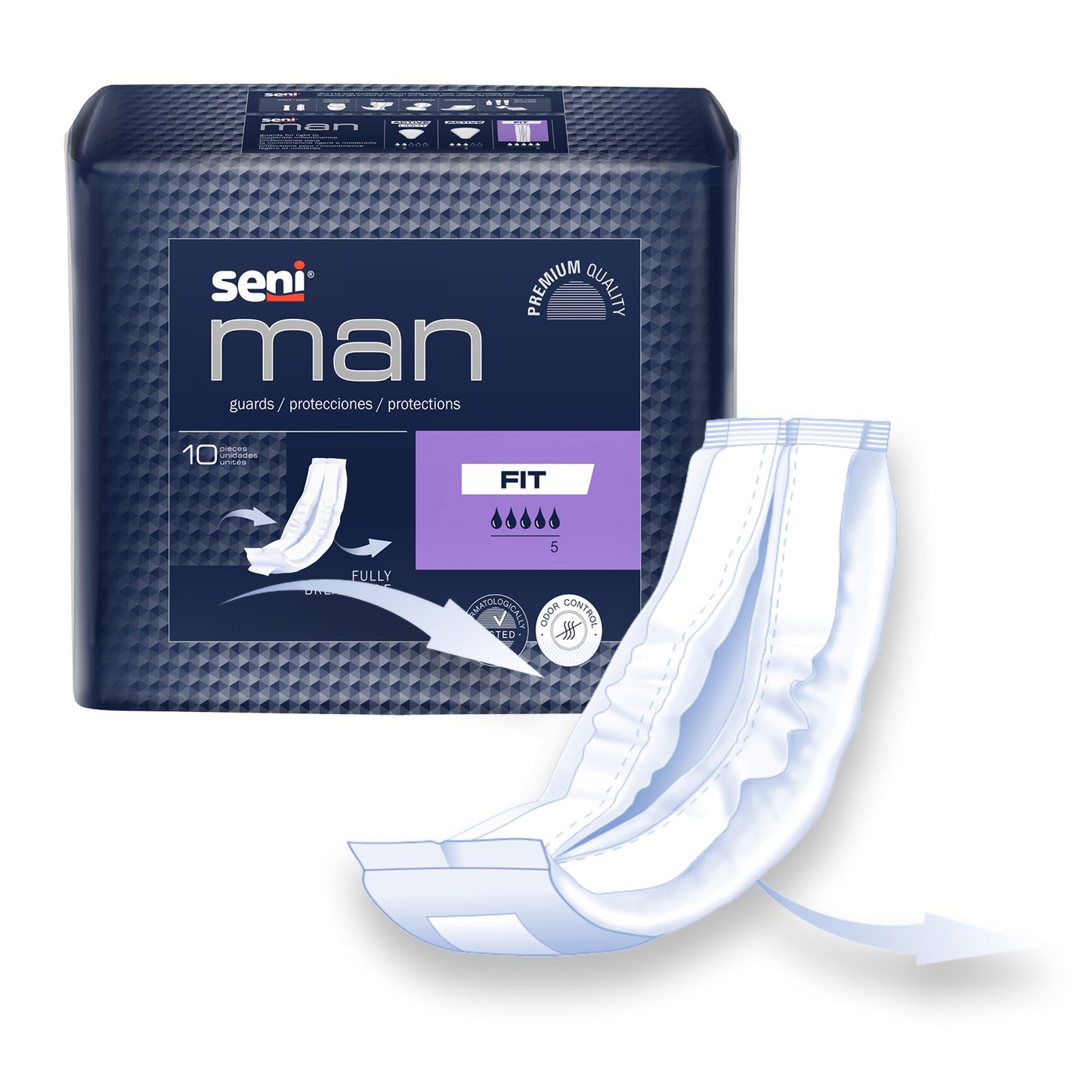 Seni® Man Fit Bladder Control Guards S-FT10-US1