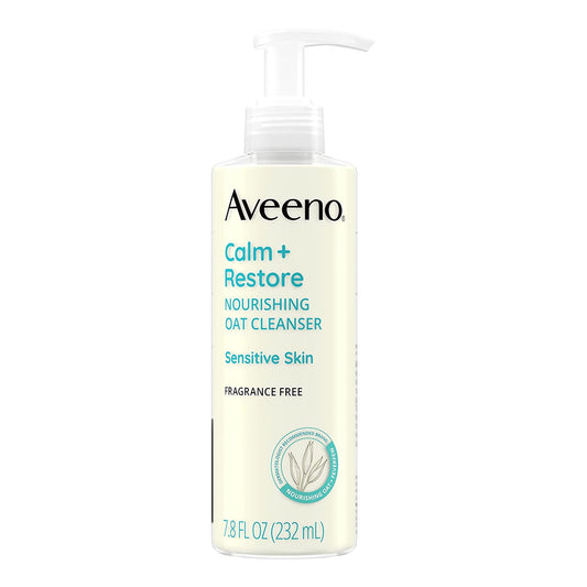Facial Cleanser Aveeno® Calm+Restore Liquid 7.8 oz. Pump Bottle Unscented - 38137119181