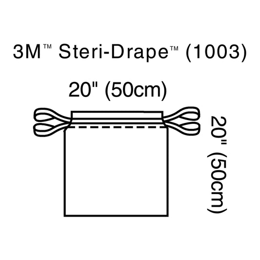 3M™ Steri-Drape™ Sterile Isolation Surgical Drape, 20 x 20 Inch 1003