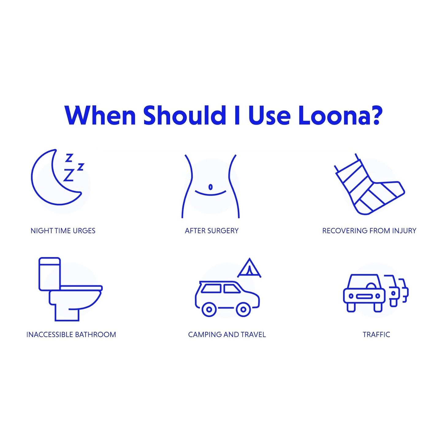 The Loona Female Urinal, Moon Grey BLOPUBSF001G