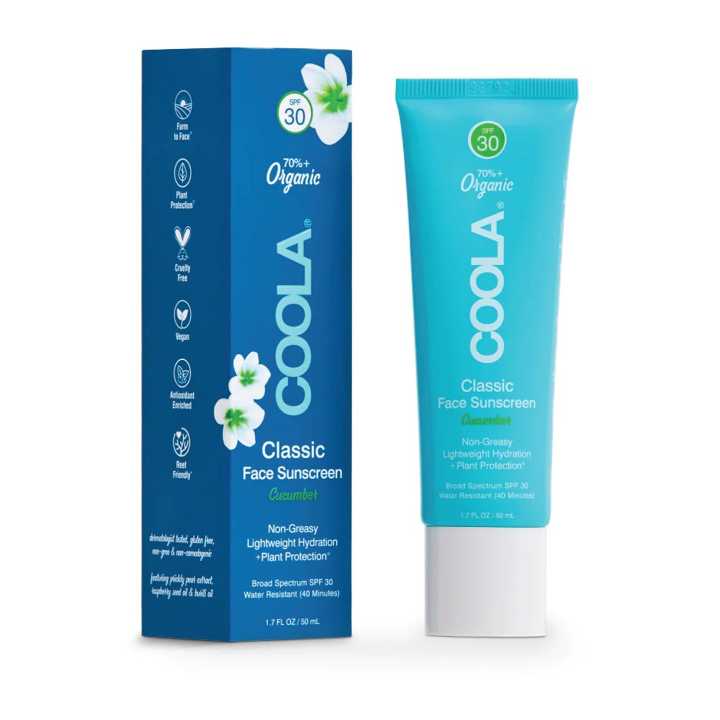 Sunscreen COOLA® Classic Face SPF 30 Lotion 1.7 oz. Tube CL10020