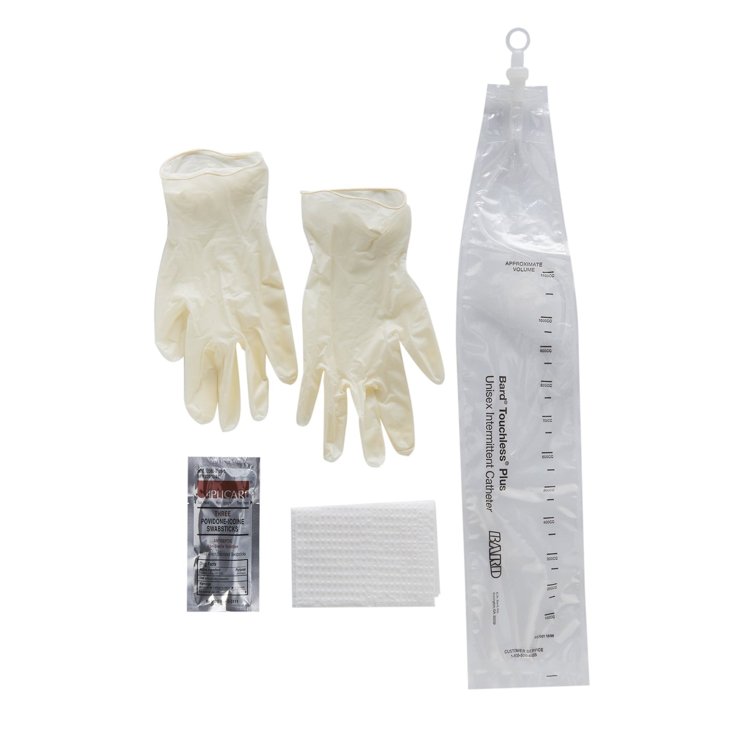 Intermittent Catheter Tray Touchless® Plus Closed System / Straight Tip 10 Fr. Without Balloon Vinyl - 4A5110