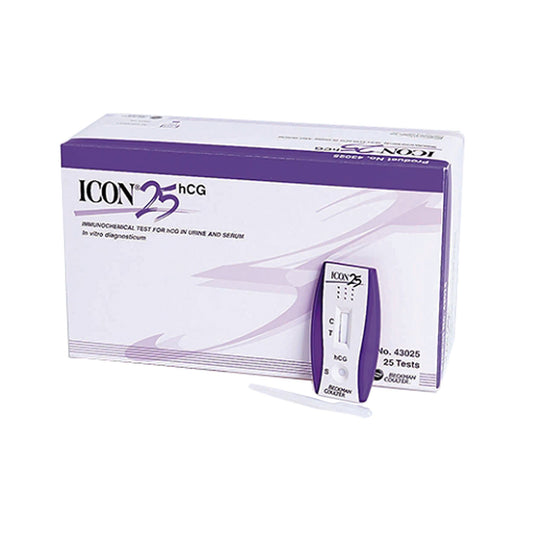 Reproductive Health Test Kit Icon® 25 hCG hCG Pregnancy Test 25 Tests CLIA Waived Sample Dependent - 43025A