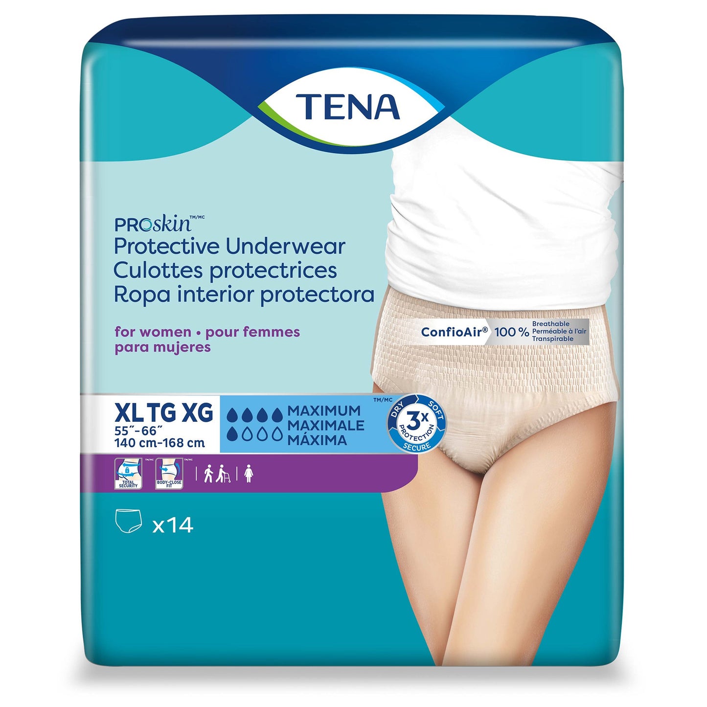 Tena® ProSkin™ Maximum Absorbent Underwear for Women, Extra Large 73040