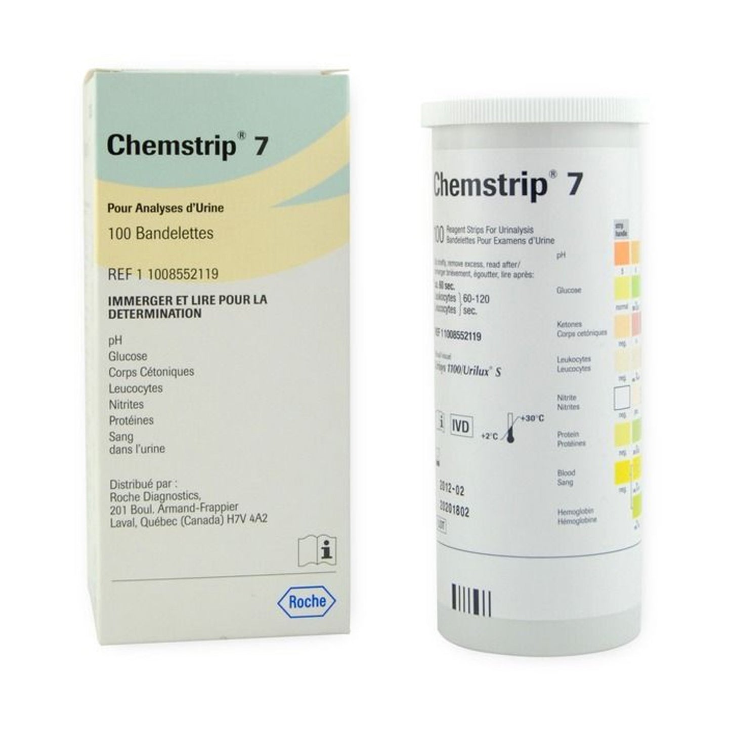 Urinalysis Reagent Chemstrip® Blood, Glucose, Ketone, Leukocytes, Nitrite, pH, Protein For Urisys 1100 - 11008552160