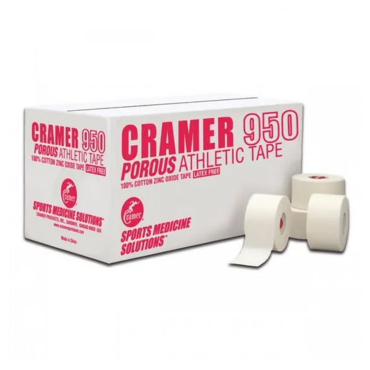 Cramer® 950 Cotton Athletic Tape, 1-1/2 Inch x 15 Yard, White 081613942