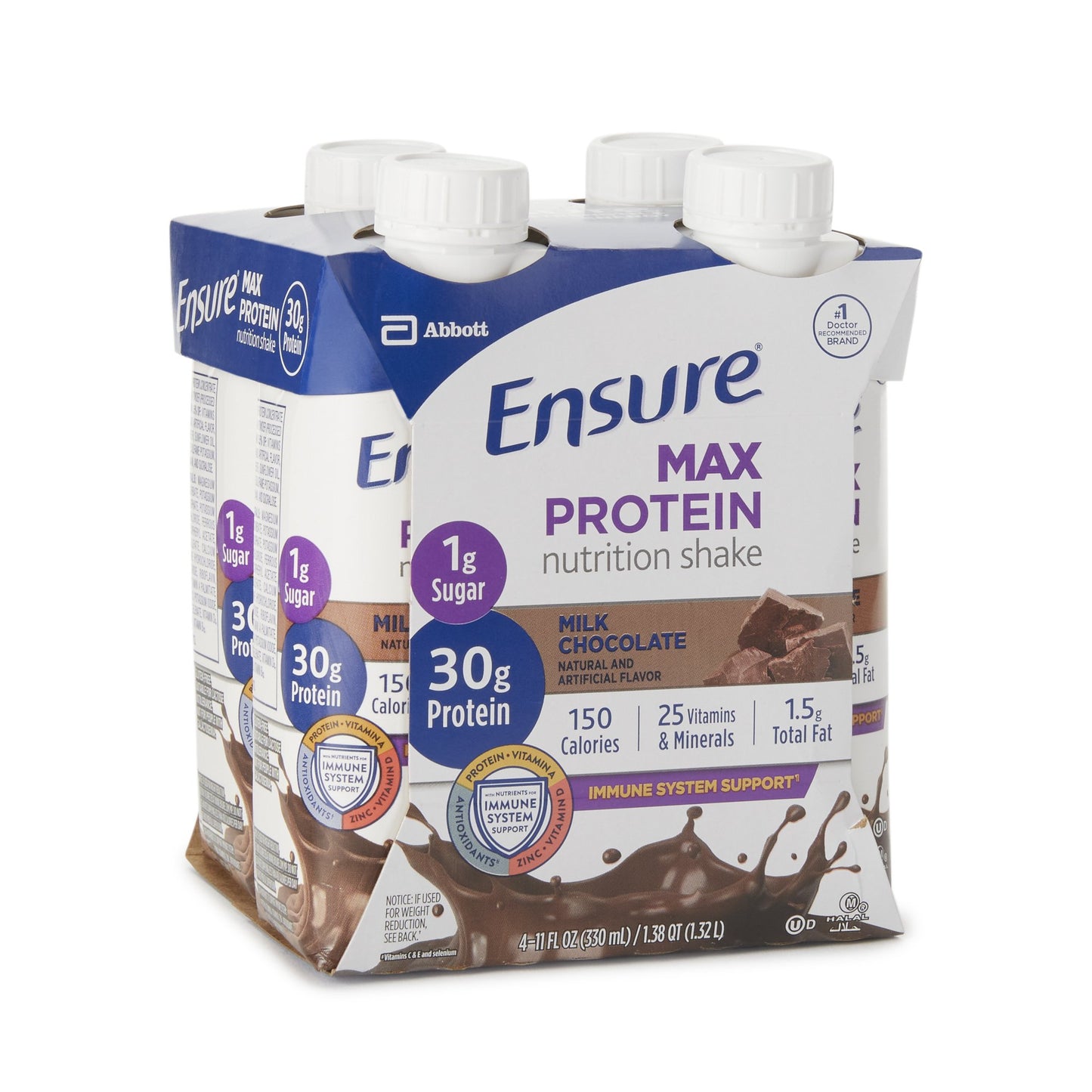 Ensure® Max Protein Nutrition Shake, Chocolate, 11-ounce carton 66899