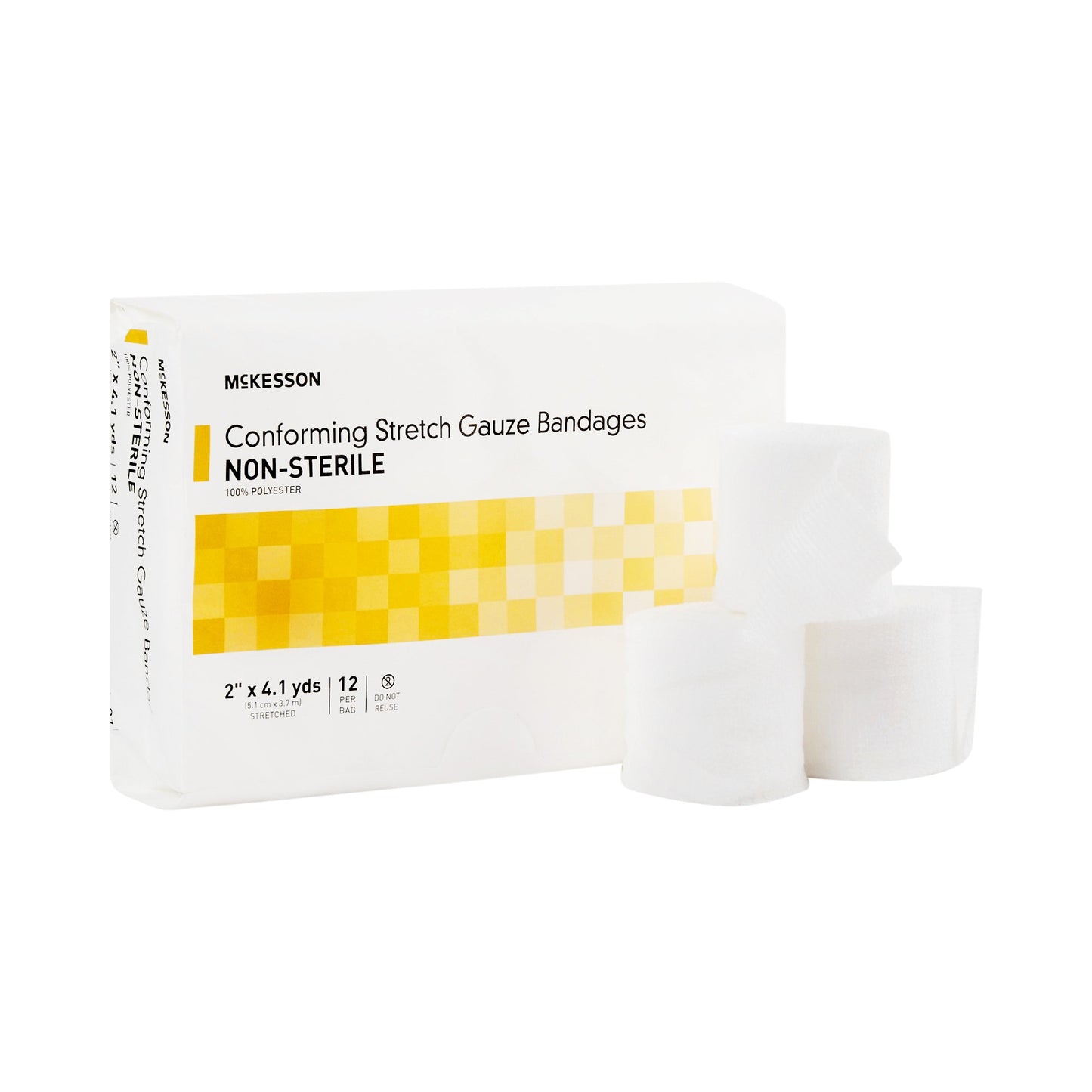 McKesson Conforming Bandage, 2 Inch x 4-1/10 Yard 16-011