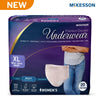 McKesson Premium Discreet Underwear for Women, Heavy Absorbency, Extra-Large UWDS-XLPINK