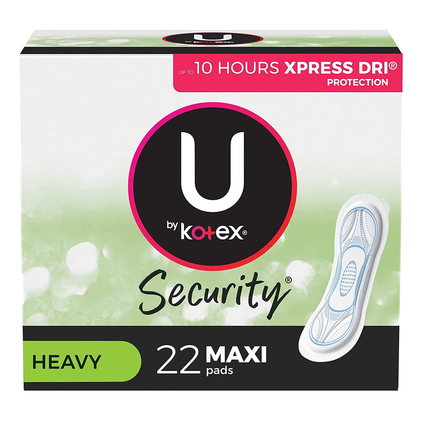 U by Kotex® Security® Maxi Pad, Heavy Absorbency 03906