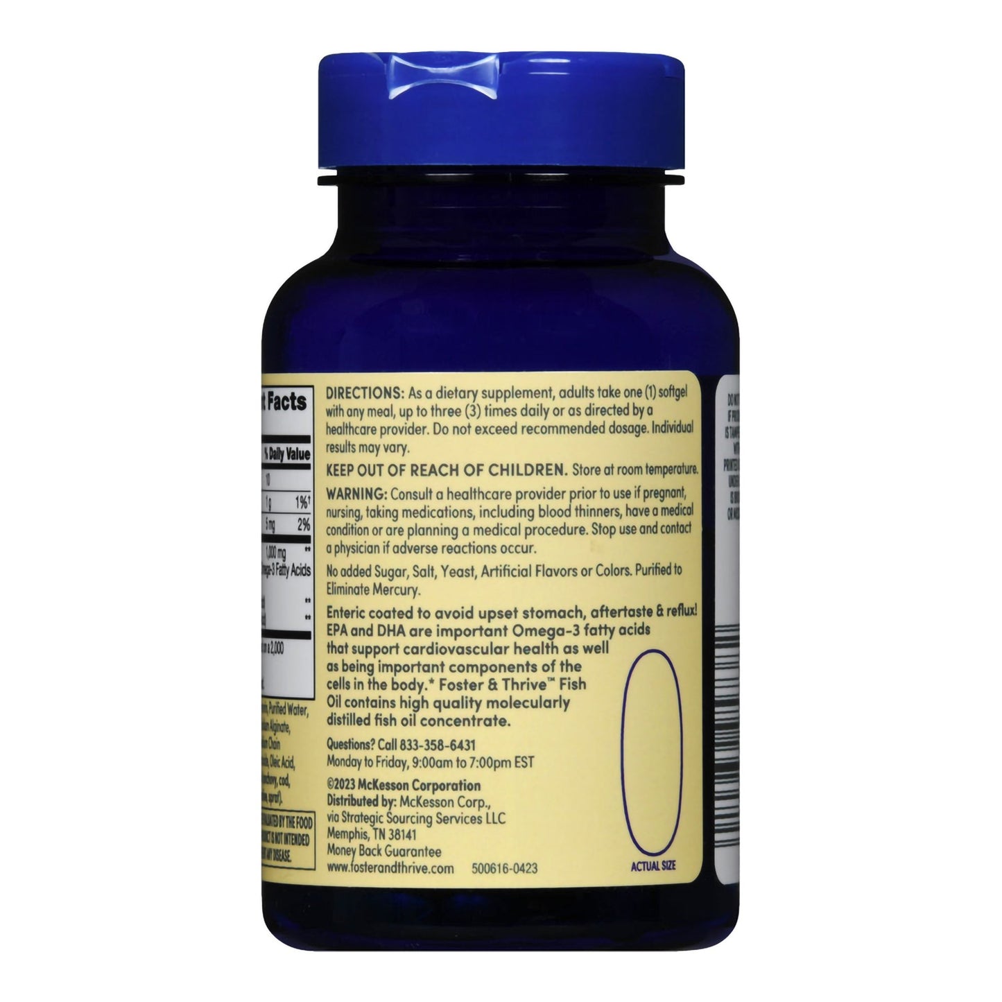 Foster & Thrive™ Fish Oil 1000 mg Softgels 01093995738