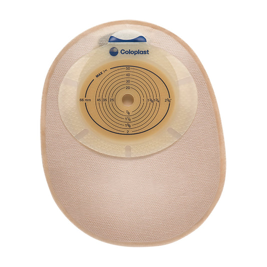 Ostomy Pouch SenSura® One-Piece System 8-1/2 Inch Length, Maxi Flat, Trim to Fit 3/8 to 3 Inch Stoma Closed End - 15480