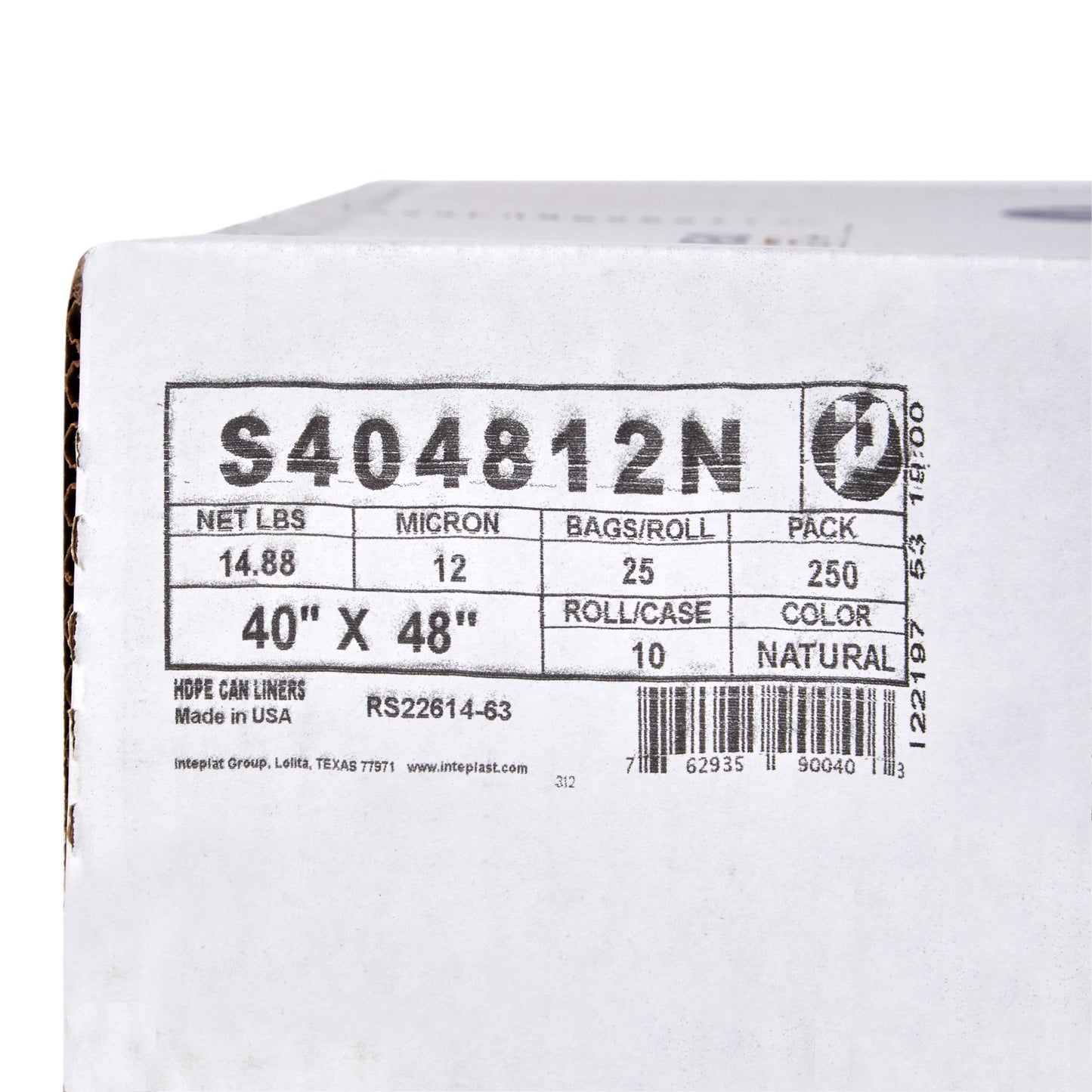 McKesson Medium Duty Clear Trash Bag, 45 gal, 12 Mic S404812N-1