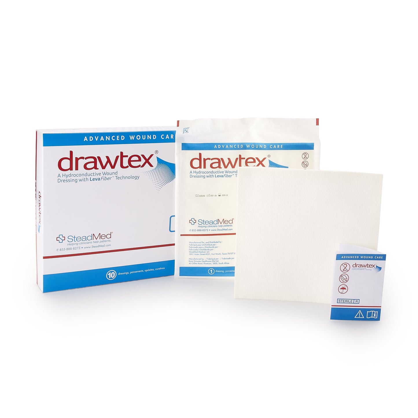 Drawtex® Nonadherent Dressing, 8 x 8 Inch 00304