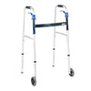 Dual Trigger Release Folding Walker with Wheels Adjustable Height drive™ Aluminum Frame 350 lbs. Weight Capacity 32 to 39 Inch Height - 10226-1