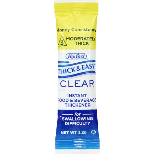 Food and Beverage Thickener Thick & Easy® Clear 3.2 Gram Individual Packet Unflavored Powder IDDSI Level 3 Moderately Thick/Liquidized - 72453