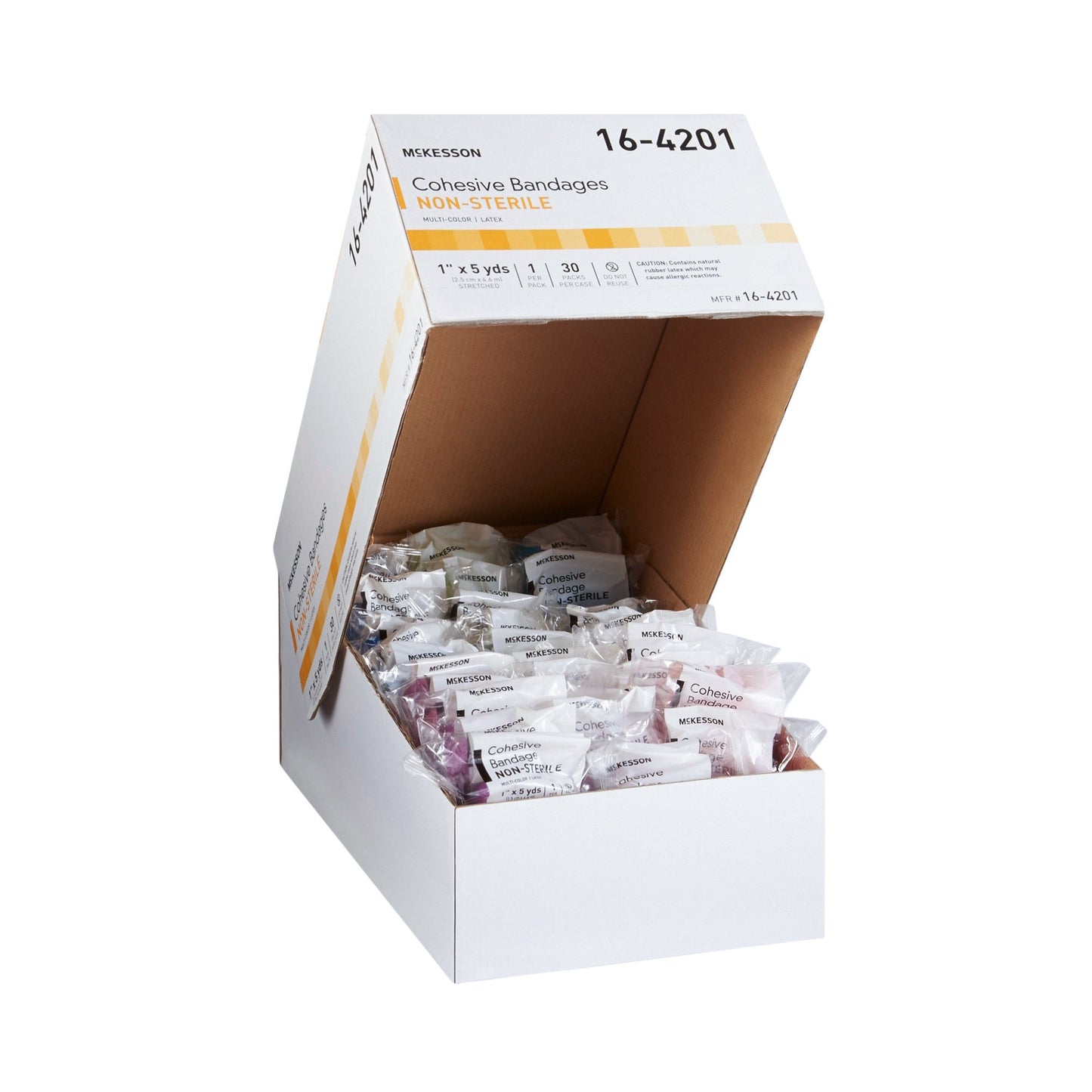 McKesson Self-adherent Closure Cohesive Bandage, 1 Inch x 5 Yard 16-4201