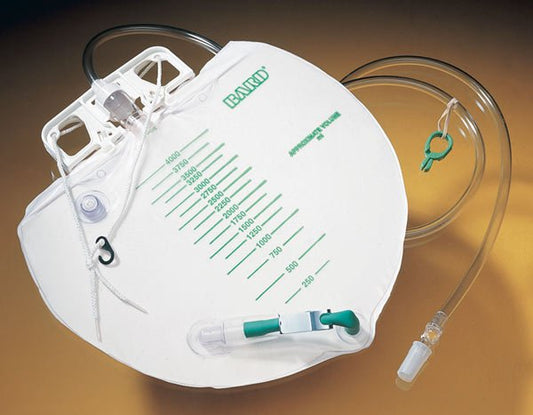Urinary Drain Bag Bard® Anti-Reflux Valve Sterile 4,000 mL Vinyl - 153509