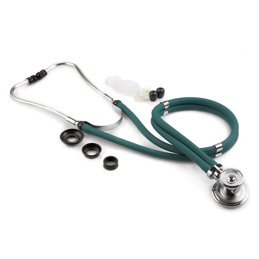 Sprague Stethoscope McKesson LUMEON™ Teal Blue 2-Tube 22 Inch Tube Double Sided Chestpiece - 01-641TLGM